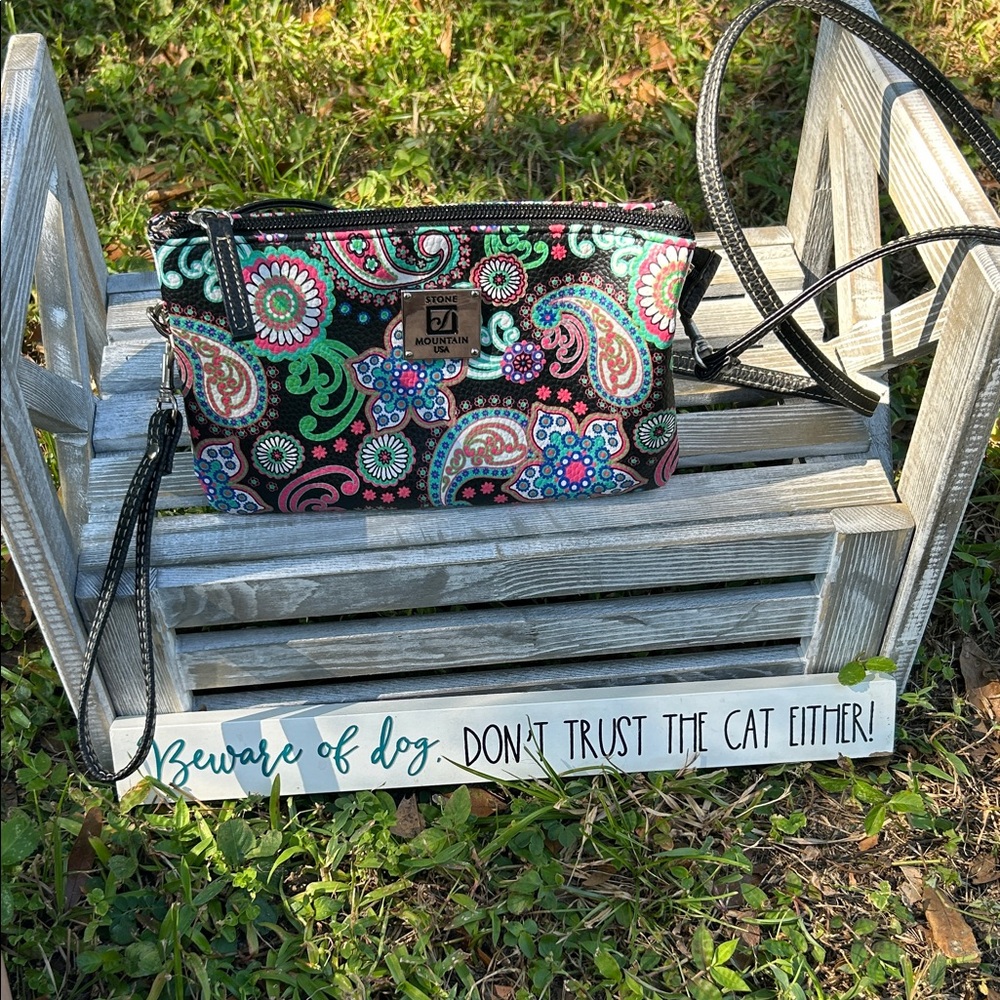 Stone Mountain Paisley Crossbody Bag